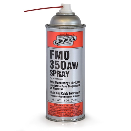 Lubriplate Hydraulic Oil, 12oz, Aerosol, Clear, PK12 L0882-063